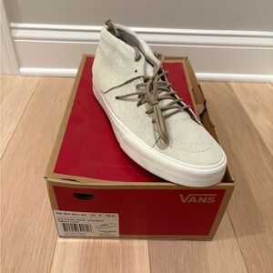 Vans Tan High-Top Sneakers with Canvas Upper